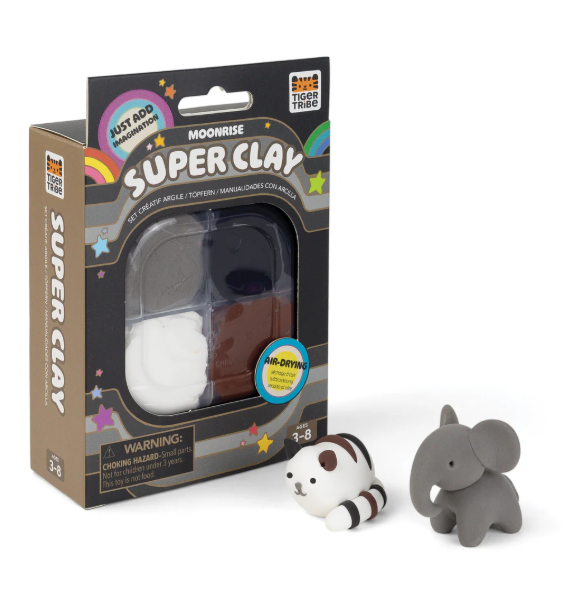 Tiger Tribe Super Clay Stationery - Moonrise Neutrals 
