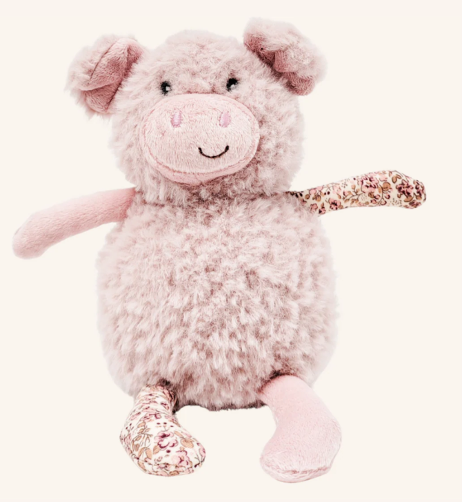 Pig Rattle Pink 17cm