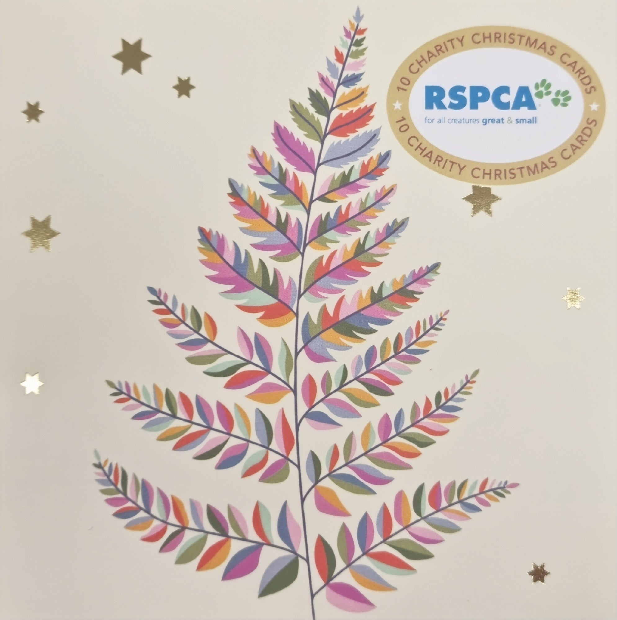 VEVOKE CHARITY CHRISTMAS CARD WALLET RSPCA-COLORFUL TREE