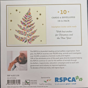 VEVOKE CHARITY CHRISTMAS CARD WALLET RSPCA-COLORFUL TREE