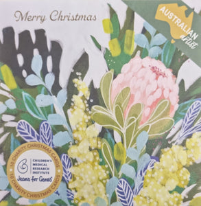 VEVOKE CHARITY CHRISTMAS CARD WALLET CRMI-PINK WARATAH