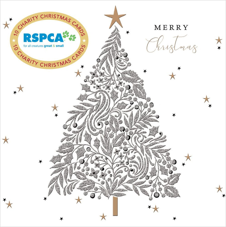 RSPCA-CHRISTMAS TREE CHARITY BOXED CHRISTMAS CARDS