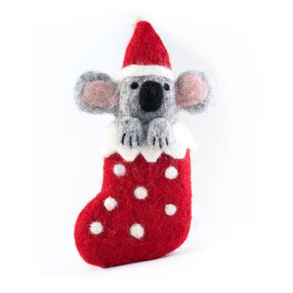 CHRISTMAS DECORATION - KOALA STOCKING 