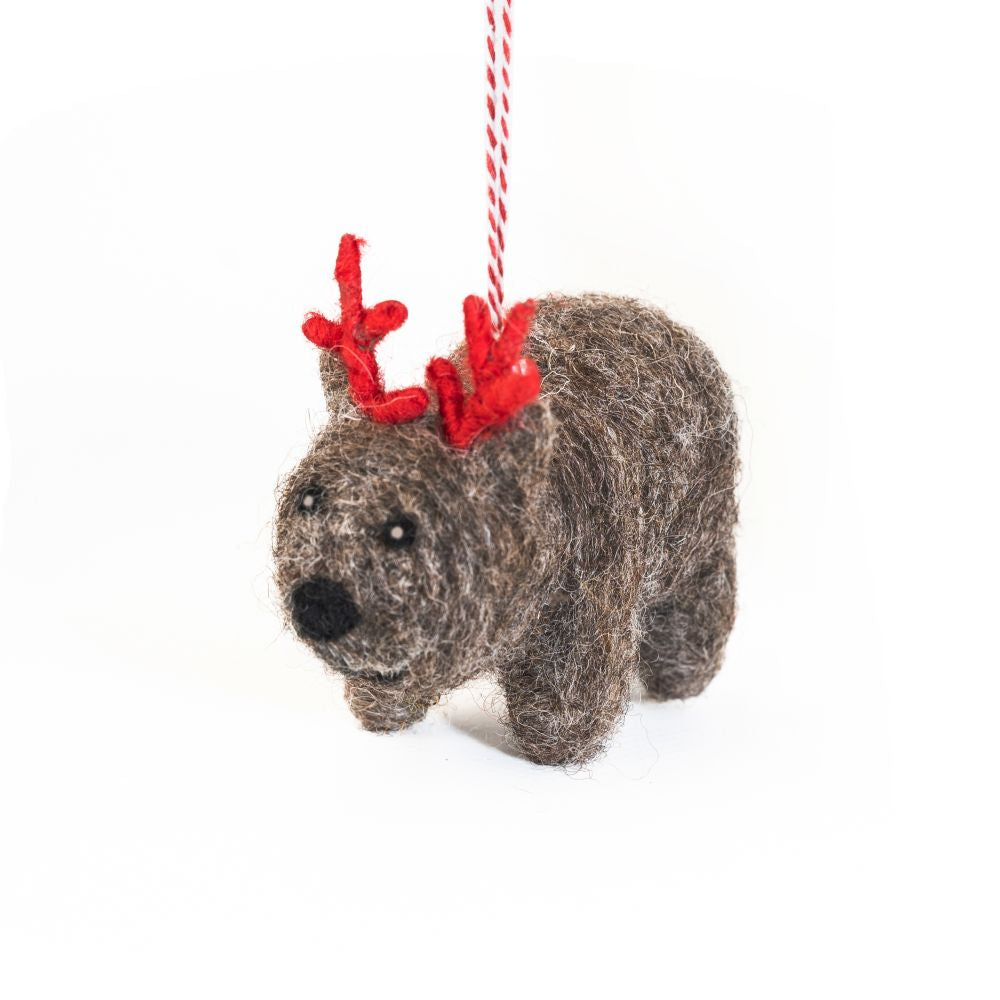 CHRISTMAS DECORATION - WOMBAT WALLY 