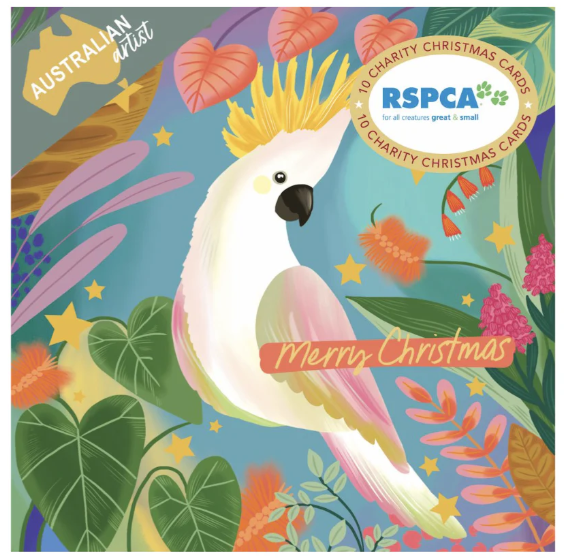 RSPCA-Christmas Card Wallet-Cockatoo