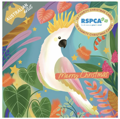 RSPCA-Christmas Card Wallet-Cockatoo