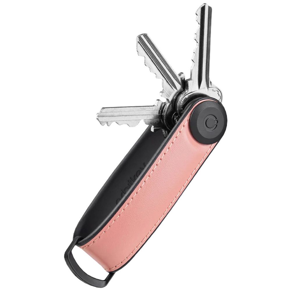 KEY ORGANISER HYBRID LEATHER PASTEL PINK