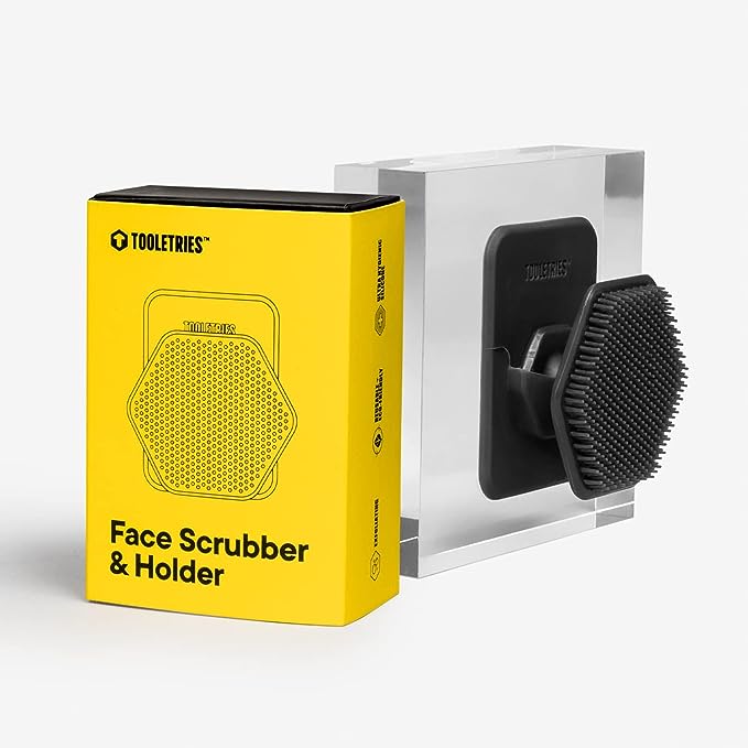 TOOLETRIES FACE SCRUBBER &amp; HOLDER