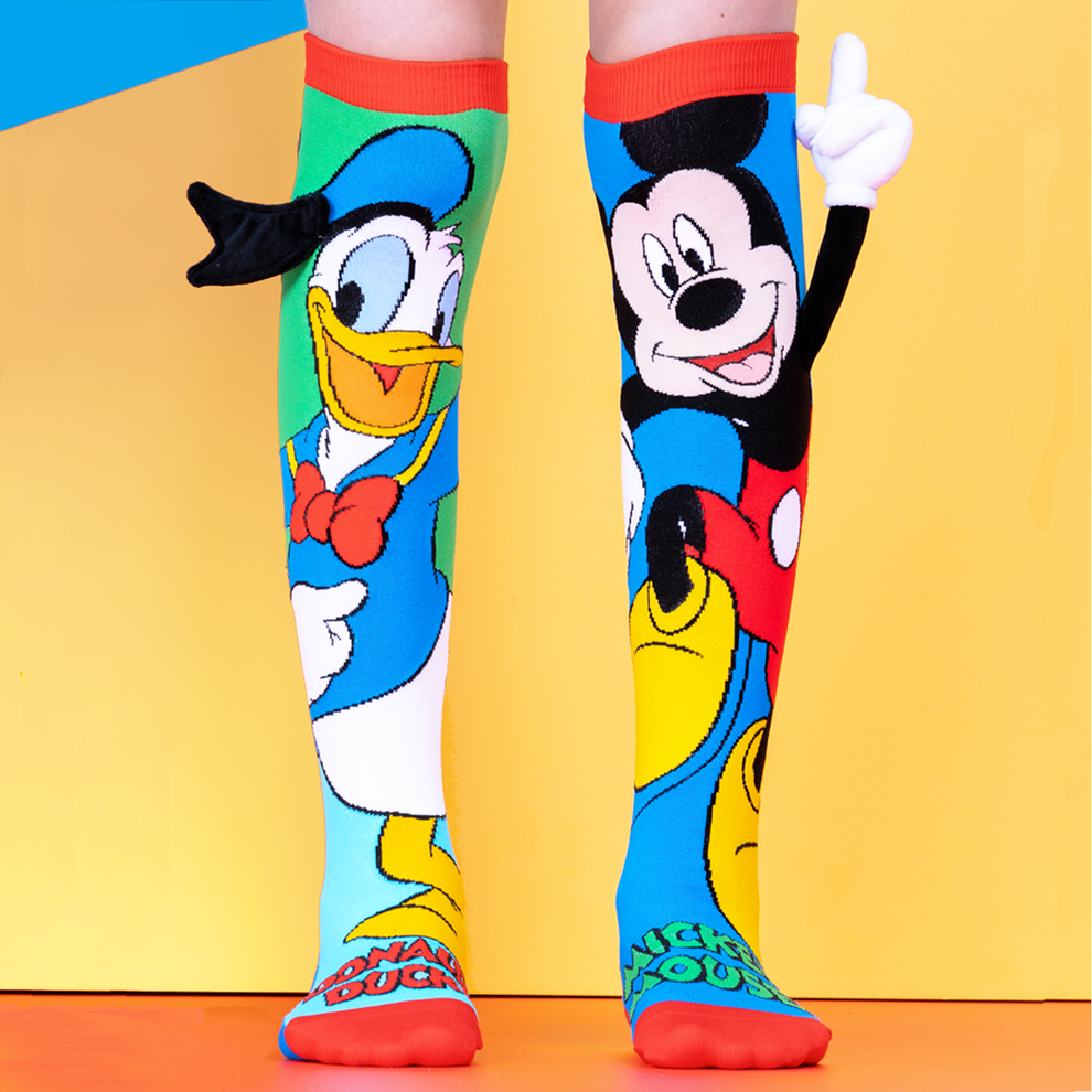 MADMIA DONALD DUCK &amp; MICKEY SOCKS KIDS &amp; ADULTS AGES 6-99