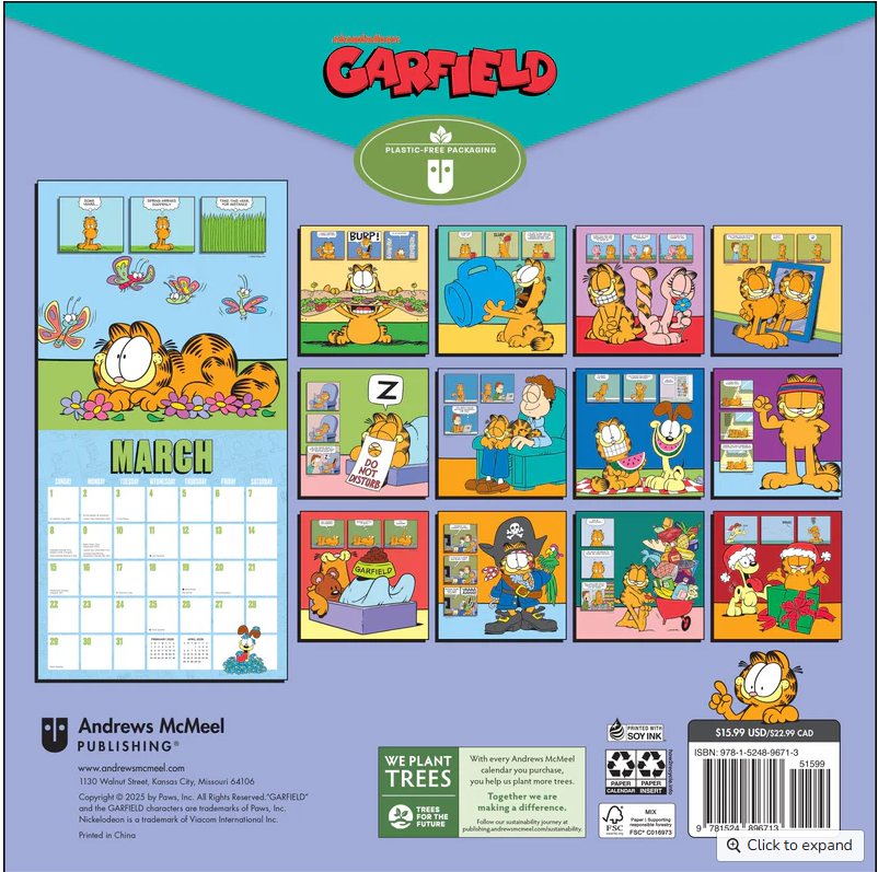 Garfield 2026 Square