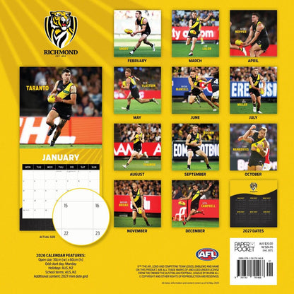 AFL RICHMOND TIGERS CALENDAR: 2026