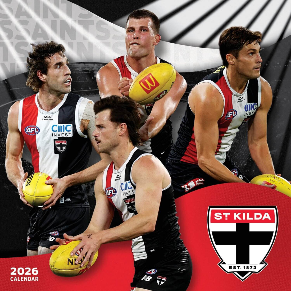 AFL ST KILDA SAINTS CALENDAR: 2026