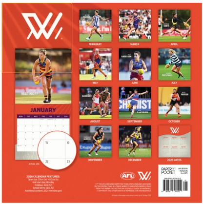 AFL WOMENS CALENDAR: 2026
