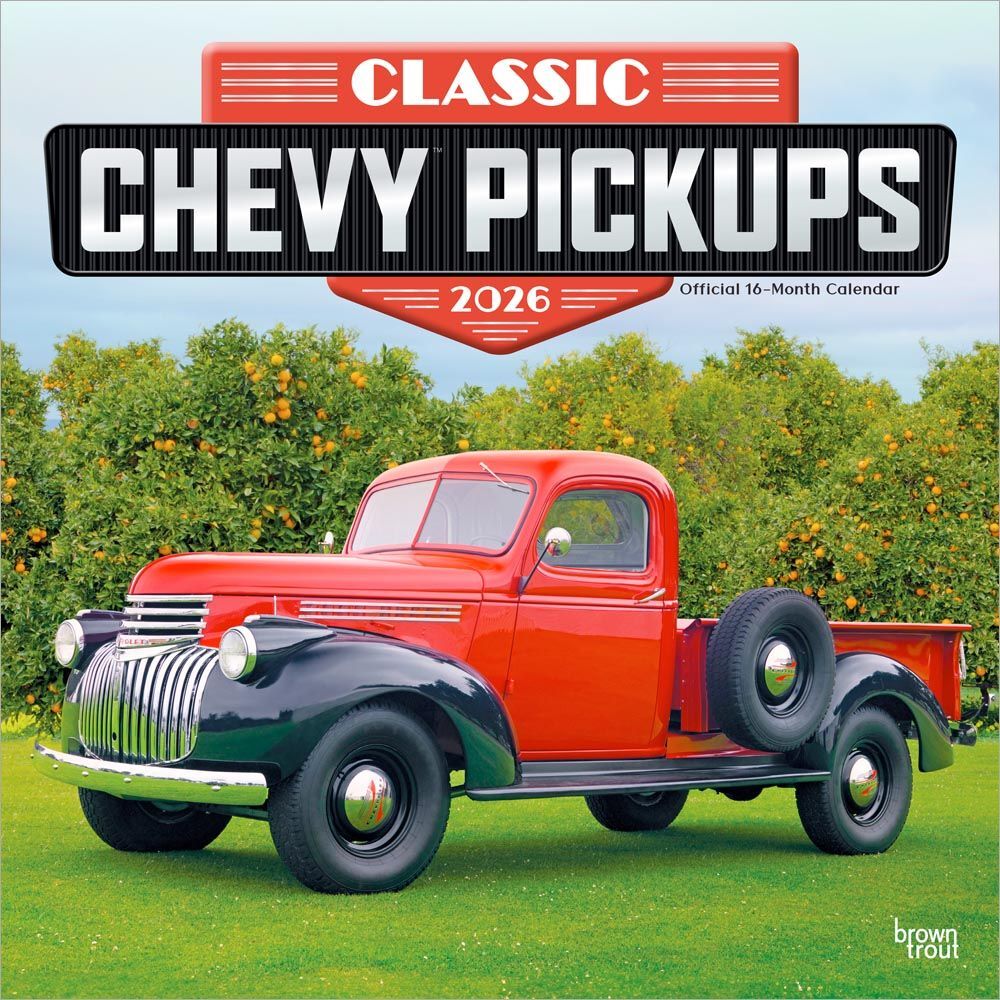 Classic Chevy Pickups 2026 Square Foil