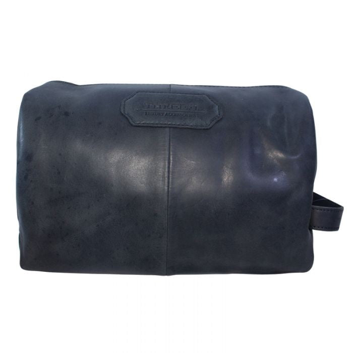 INLEATHERZ FLAME TREE TOILET BAG BLACK