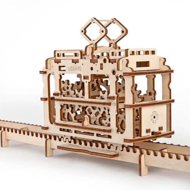 UGEARS TRAM ON RAILS