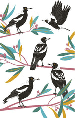 Load image into Gallery viewer, TEA TOWEL - MAGPIE
